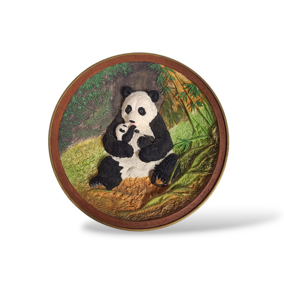 Bradford Exchange Panda Bear Hugs "Rock-a-Bye" 9" Collectors Plate Will Nelson - Picture 1 of 7